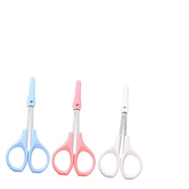 Beavorty Stainless Steel Beauty Scissors Set Nose Eyebrow Lash Professional Scissors for Home Salon Use