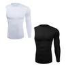 BaronHong 1/2 Single Arm Long Sleeve Compression Shirts Men,Athletic Base