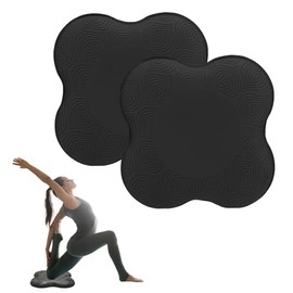 Rodilleras de Yoga 2 Piezas, Almohadilla para Rodillas Antideslizante, Knee Pad Yoga 2 cm Grueso, Soporte para Rodillas y Codos, 20cm x 20cm, Protecci