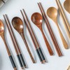 箸 スプーン 木製2点セット カトラリー 天然木の箸 ケース付き コンビセット アウトドア 携帯食器セット 学生