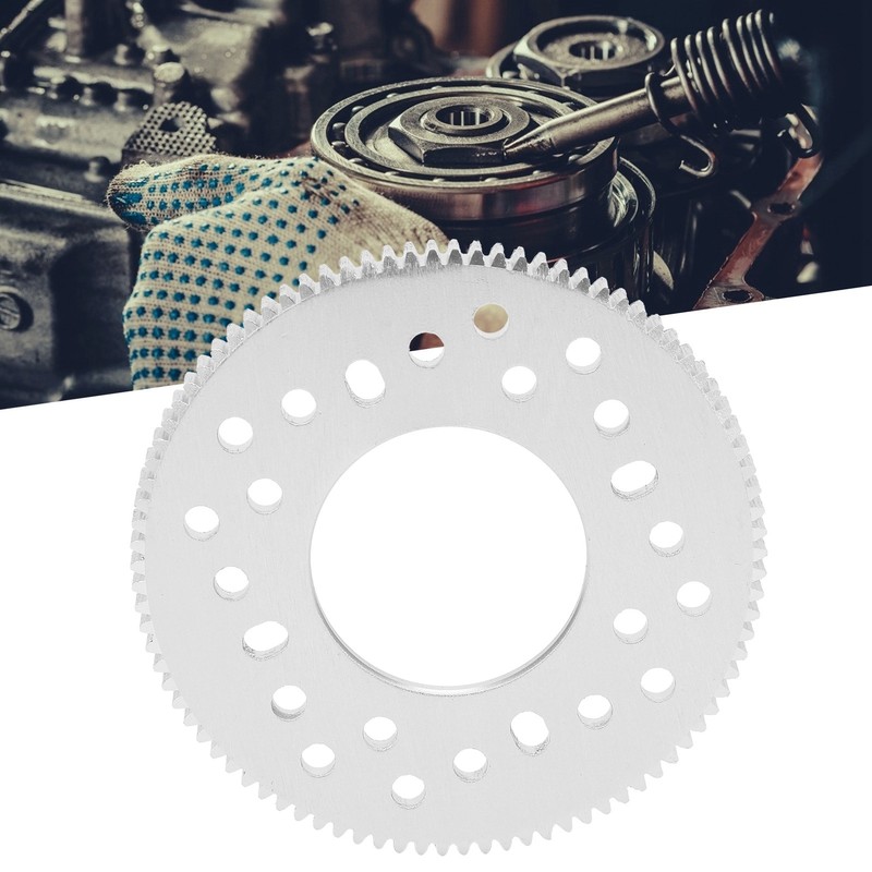 90 Tooth Cylindrical Aluminum Gear StraightTooth Deceleration Overspeed Parts 32mm