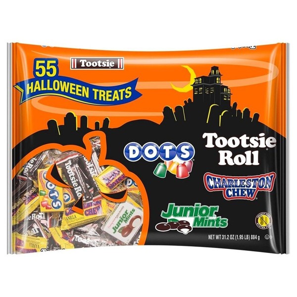 Tootsie Roll Assorted Bulk Candy Bag, Bag of 55