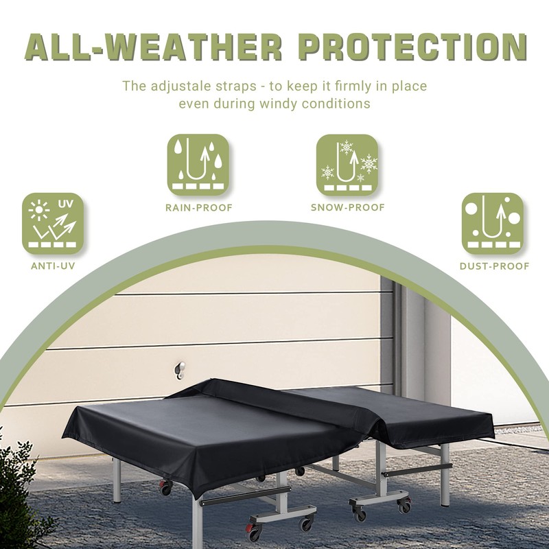 Golkcurx Ping Pong Table Cover,Table Tennis Cover Waterproof Sunproof Indoor