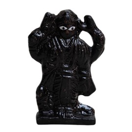 Iron Shani Dev Statue Shani Navagraha (The Nine Planets Series) - Black Loah Statue Idols God for for Puja Shanaischara Chayaputra Gochar Ayushyakarta Khechar Shani Shila for Worship (3"inch)