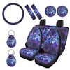 Wanyint Galaxy Wolf Car Seat Covers Full Set, Front Rear