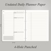 EMSHOI Daily Planner Refill 29.5 x 22 cm, 80 Sheets,