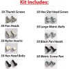 EZ-Line License Plate Hardware Kit 400 Screw Variety Pack For