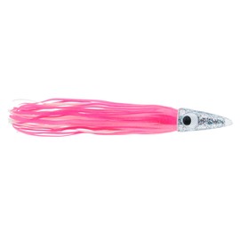 C&H Lures Tuna Tango XL Lure, Pink/Silver Skirt, 2.5 oz Head, 8.5 inches
