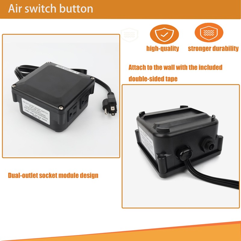 STS-OO STS-OOSN Garbage Disposal Air Switch Kit Dual Outlet Sink