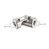 sourcing map 4mm to 5mm Rotatable Universal Steering Shaft Coupler