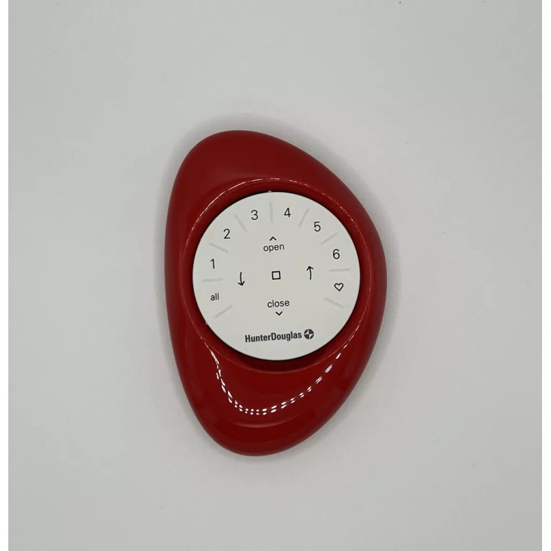 Hunter Douglas Pebble Poppy Red (NEW) Pebble Only—Powerview Remote Holder