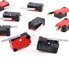 Swpeet 10Pcs V-152-1C25 Micro Limit Switch Long Hinge Roller Momentary