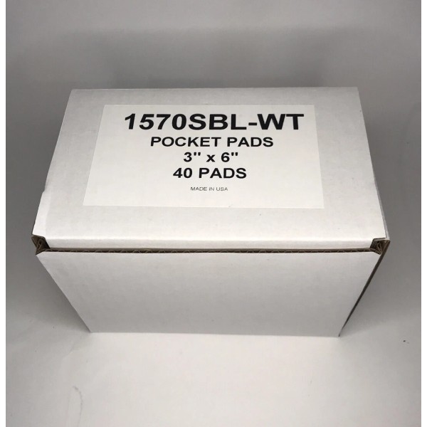 Decker 1570-SBL-WT Pocket Pads 3" x 6" 25 Sheets In