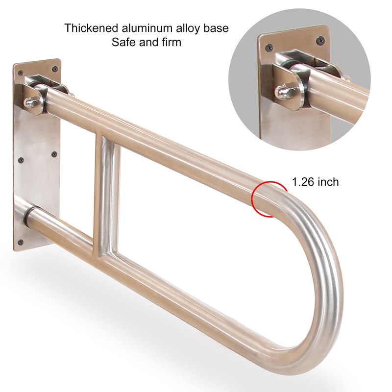 Grab Bars for Toilet Grab bar 304 Stainless Steel Foldable