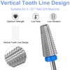 Vnjaoi 5-in-1 Nail Drill Bits 3/32 Inch Nail Cutter Attachments