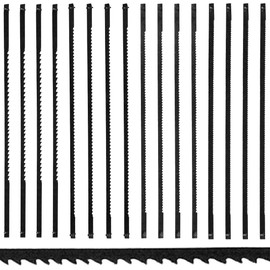 GGUFAY Scroll Saw Blades 130 mm Fine Cut Scroll Saw Blades with Pin 10/15/18/24 Teeth Suitable for Scroll Saws for Power Tool Accessories Woodworking Pack of 16