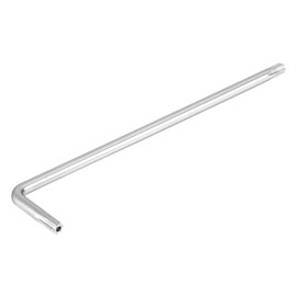 Sourcingmap Long Tamper Proof Torx Star Key Bit Wrench L-Shape Nickel Plated T15