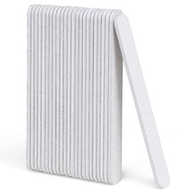GazePlus Nail Files, 24 PCS Fingernail Files 7" Long 80/100 Grit Emery Boards for Nails - Professional Nail File Bulk Washable for Acrylic, Gel, Dip Powder, and Poly Gel Nails