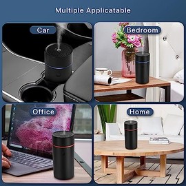 Difusor automático, mini nebulizador ultrasónico USB, aceite esencial, difusor para vehículo, aroma para automóvil, ambientador                       