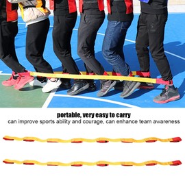 2 x Legged Race Band, Team Attachment Strap, 3/5/8 People, Outdoor Party, Group Game, Teamwork Playings Bands (Normal Version for 8 People)
