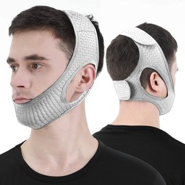 Vosaro- Correa para la barbilla antirronquidos, dispositivo para dejar de roncar y dormir, solución eficaz para los ronquidos para hombres y mujeres, 