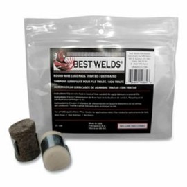 BEST WELDS 905-LUBE-PAD-COMBO - Round Treated & Untreated Pad w/ Clip
