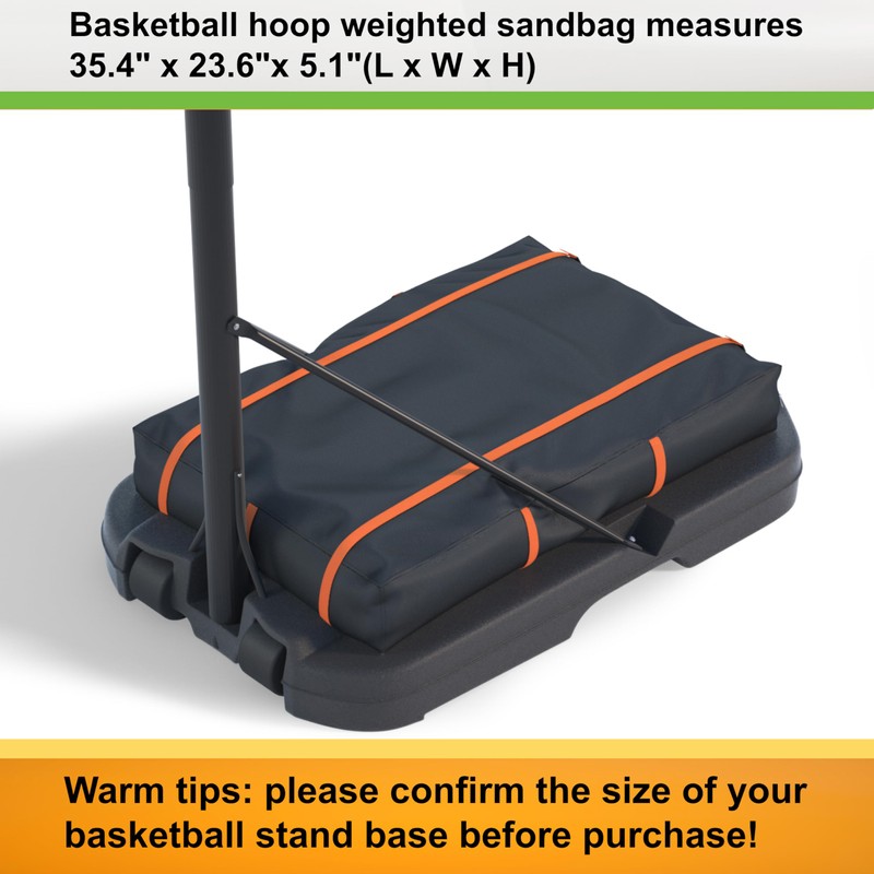 Basketball Hoop Sandbag - Heavy Duty Weighted Bottom Anchor for