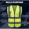 Unbranded Reflective Safety Vest High Visibility Construction Yellow Medium