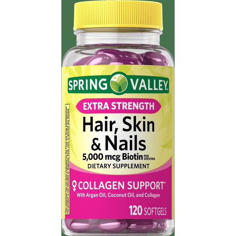 Spring Valley Extra Strength Hair, Skin & Nails Biotin 5000