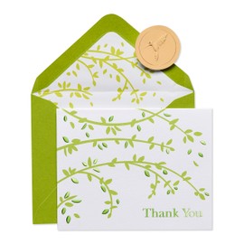 Papyrus Thank You Cards with Envelopes, Branches (20-Count)