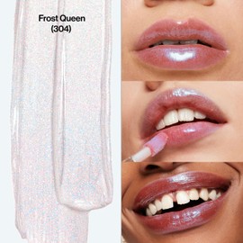 Revlon Super Lustrous Lip Gloss, Non-Sticky, Hydrating, High Shine Finish, 304 Frost Queen, 0.13 oz
