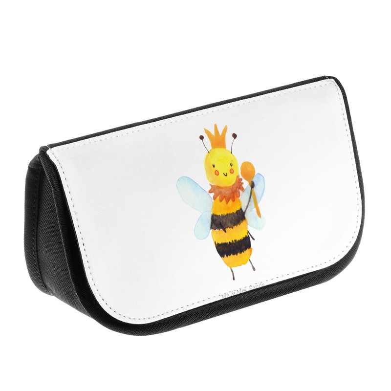 Mr. & Mrs. Panda Cosmetic Bag Bee King, White, Hand