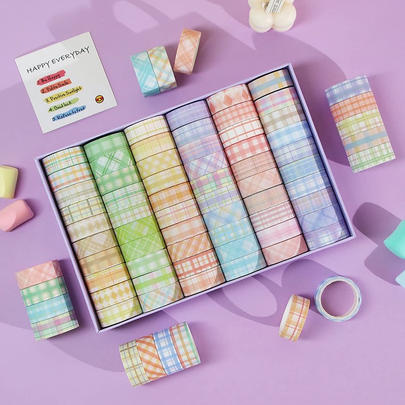 PBM 60 Rolls Simple Design Masking Tape Set