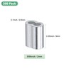 M METERXITY 200-Pack Aluminum Crimping Loop Sleeves, 2mm 5/64" Double
