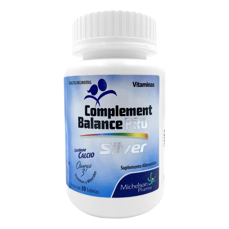 Complement Balance Pro Silver Tabletas Pack 3pz Sabor