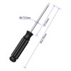 FOCMKEAS 2PCS Mini Slotted Screwdriver, 2.5mm Flat Head for Watch
