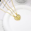 Aprilery 2Pcs 14K Gold Plated Virgin Mary Pendant Necklace for