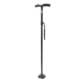 永光 Self Standing Folding Stick, Unisex, Black, Long