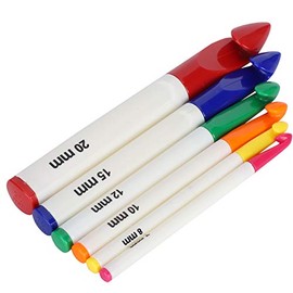 6Pcs Large Crochet Hook Set, Ergonomic Handles Thick Crochet Hooks Needles, Large Size: 7-20mm