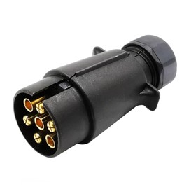 MOUNAY 7 Pin European Trailer Socket+Plug Tow Bar Connector Adapter for Car RV Truck Boat Caravans Signal Adapter 12V