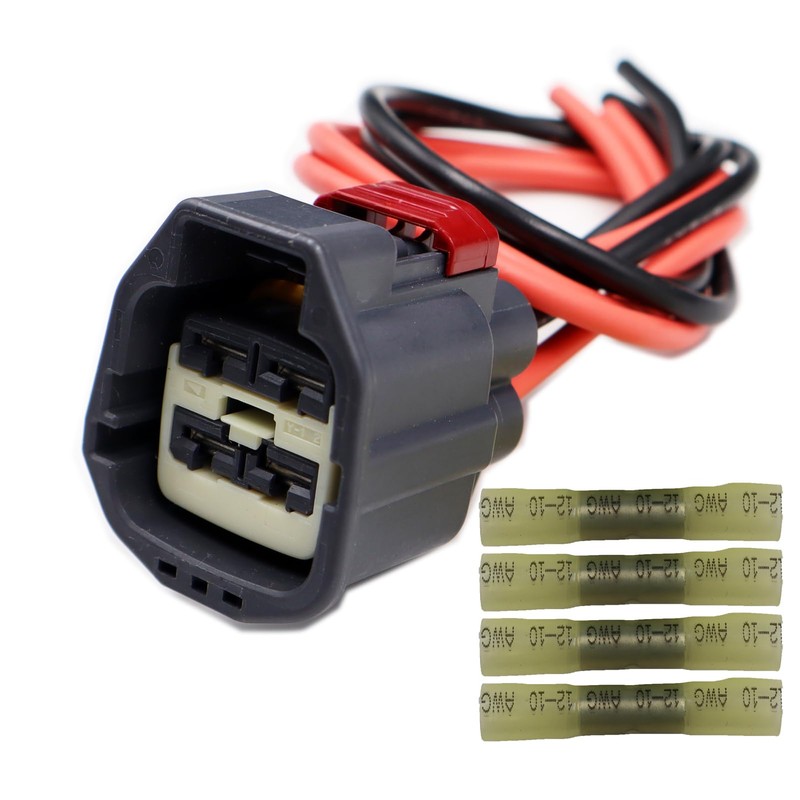 4-Way Radiator Cooling Fan Connector Compatible with 2013-2018 Ram 1500