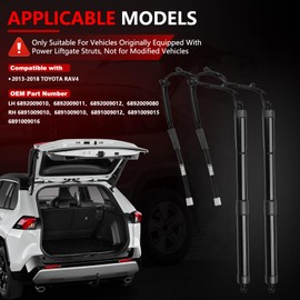 GZGN 6891009010 Electric Rear Hatch Lift Struts Compatible with 2013-2018 Toyota RAV4 Liftgate Actuator 1 Pair, 2Pcs Trunk Tailgate Power Shock Support 2Pcs Replacement 6892009010