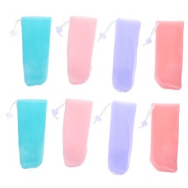 BIUDECO Convenient Soap Bag Set of 8 Bar Soap Pouches Exfoliating Net Bag for Bathing Travel