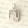 Virgin Mary With Baby Jesus - Sterling Silver Antique Replica