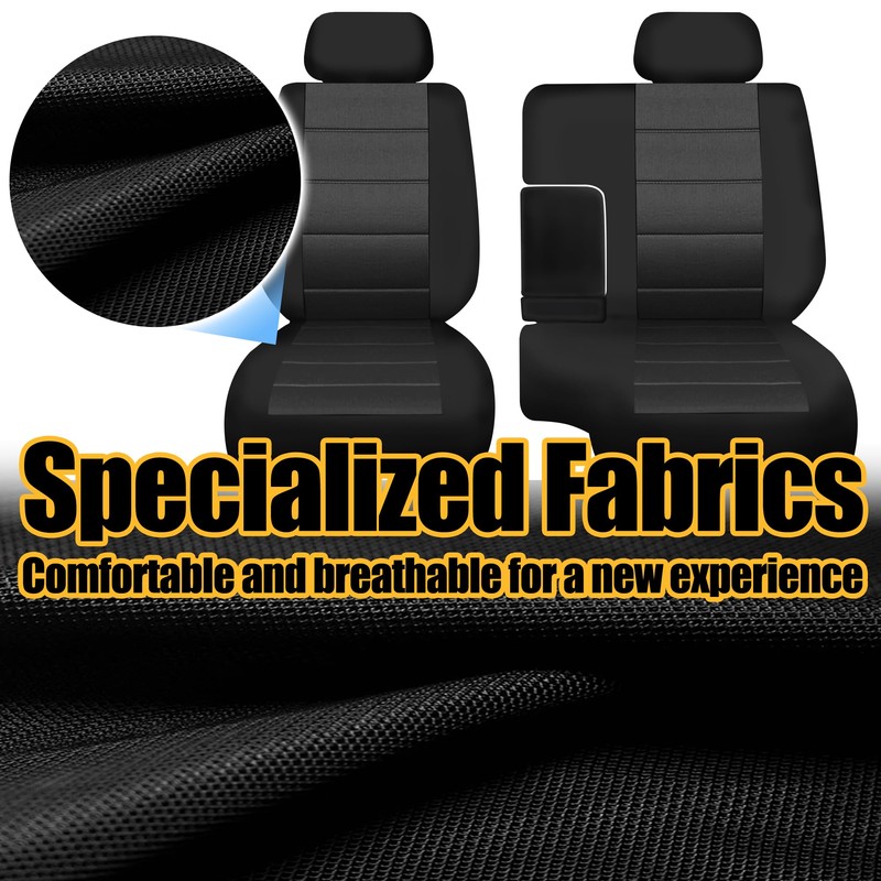 Fioqe Front 60/40 Bench Seat Covers for Toyota Tacoma 1995