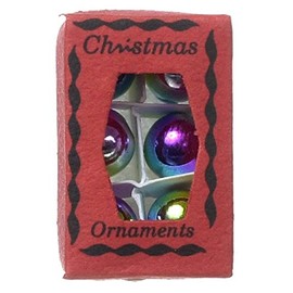 Dollhouse Miniature Christmas Ornaments in Box