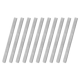 M METERXITY 10-Pack Fully Threaded Rod, M6x80mm 304 Stainless Steel Right Hand Thread Bar Studs for Furniture Anchor Bolts/Clamps/U-Bolts, Metric Threaded Screw