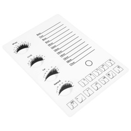 FRCOLOR Lash Map Eyelash Display Board Lash Tools for Eyelash Extensions Eyelash Tools Lash Tray Lashes Adhesive Glue Stand Holder False Eyelash Display Tray Eyelash Extension Holder White