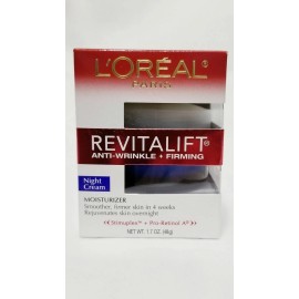 L'Oréal L'Oreal Revitalift Anti-Wrinkle Firming NIGHT Cream Overnight Moisturizer 1.7 oz