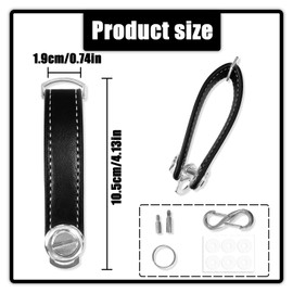 TEAONE Pocket Key Organizer, 1 PCS Compact Key Holder with Secure Locking Mechanism (Black)